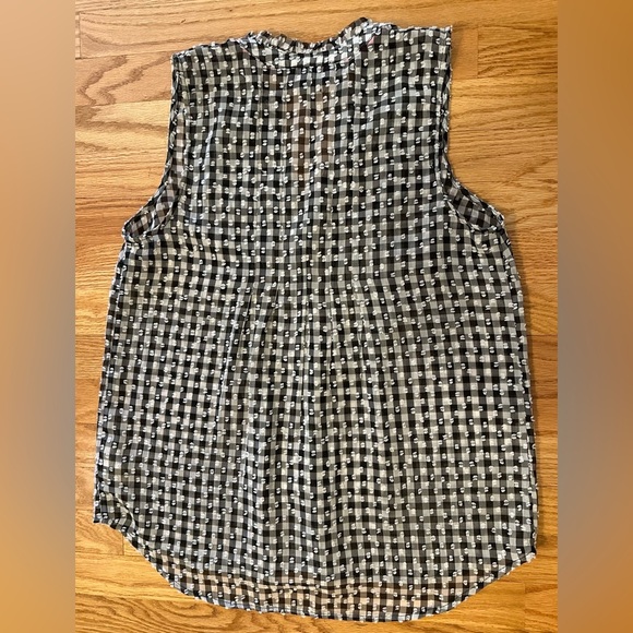 Anthropologie Maeve Gingham Sleeveless Buttondown - Size XS - Picture 3 of 12